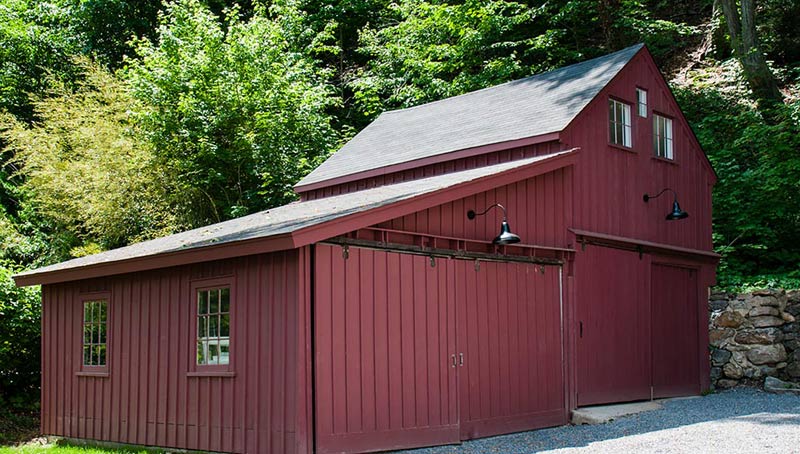 Roslyn NY Red Lumber Barn Restoration Architecture