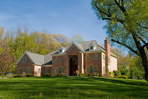 Lattingtown Harbor Brick Colonial Architecture