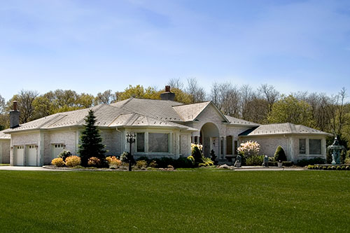 White Brick Ranch Architecture Long Island