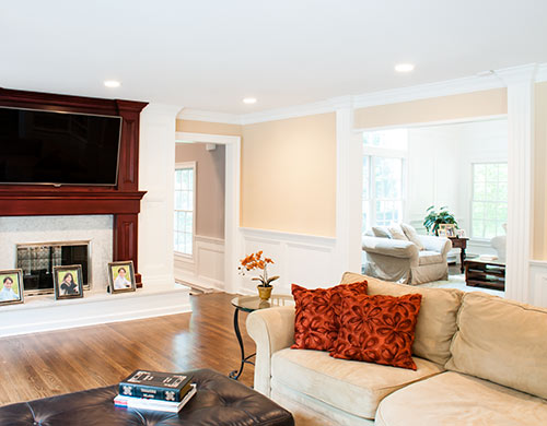 Brookville Family Room Interior Design 