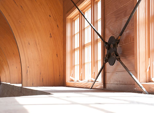 Custom Architectural Hardware in Indoor Horse Riding Ring