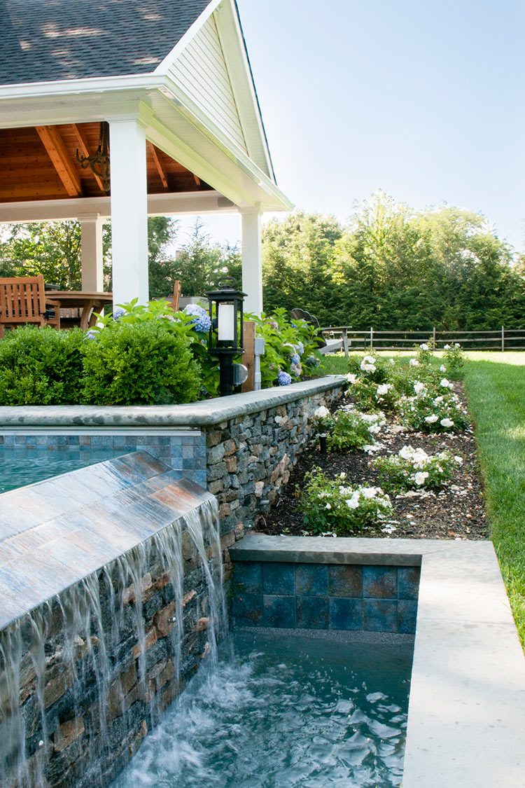 Landscape Architecture for Gambrel Roof Pool House