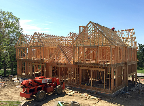 Long Island Home Under Construction
