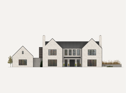 White Brick Home Architecture