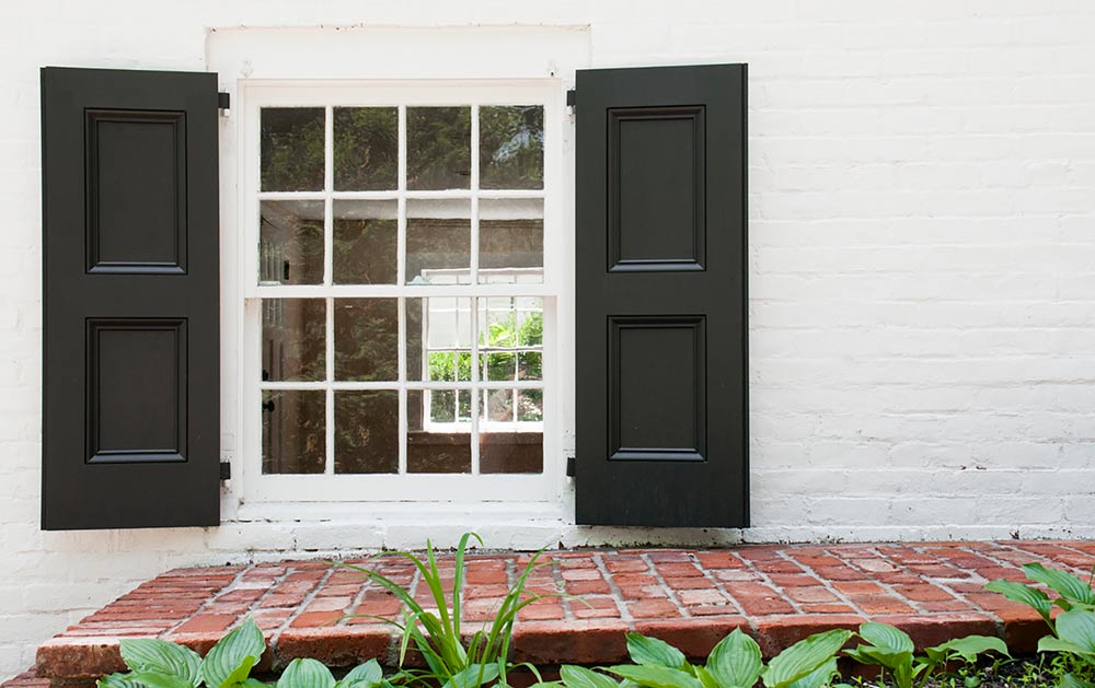 Historic Window Shutter Architectural Detail