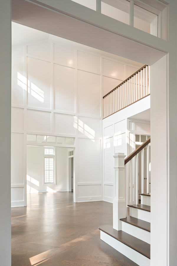 Bright Custom Stair Hall Interiors - Sands Point NY