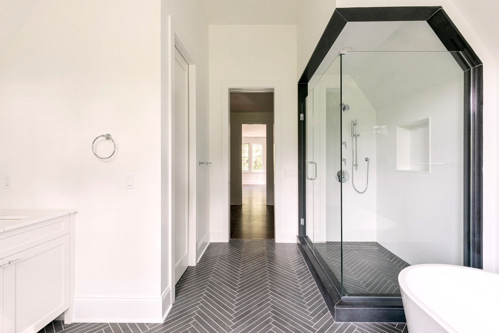 Custom bathroom interior architecture in Sands Point NY